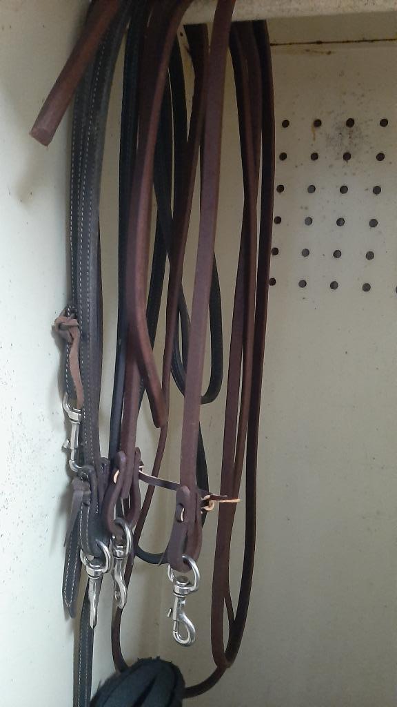 2 sets Professional western teugels luxe uitvoering 5/8", Dieren en Toebehoren, Paarden en Pony's | Hoofdstellen en Tuigage, Nieuw