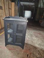 Armoire en bois vitrée vintage, Enlèvement