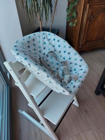 Stokke Tripp trapp newborn set met 2 hoezen, Kinderen en Baby's, Kinderstoelen, Ophalen of Verzenden, Zo goed als nieuw