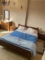 EIKEN SLAAPKAMER, Ophalen, Gebruikt, Bruin, Tweepersoons