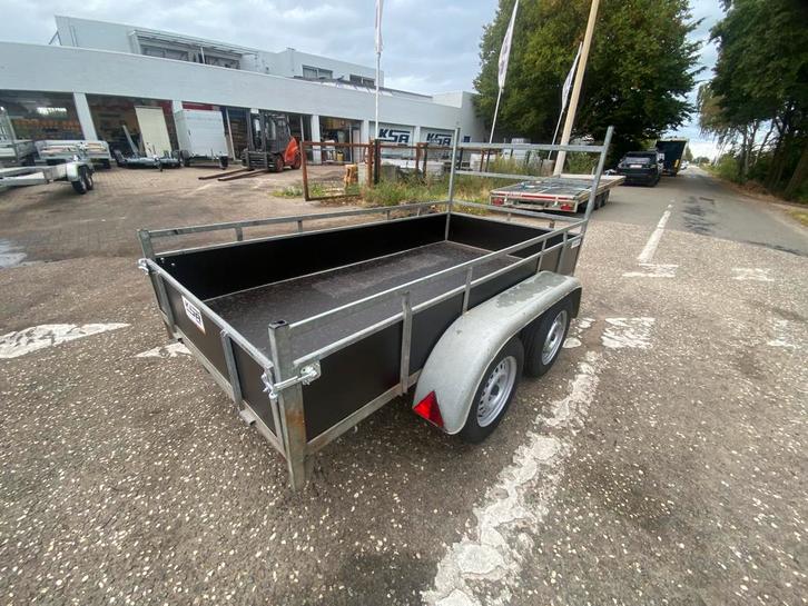 Bak aanhangwagen 257x132cm dubbel-as, Auto diversen, Aanhangers en Bagagewagens, Zo goed als nieuw, Ophalen