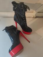 High heels laarzen pleasers maat 43, Kleding | Dames, Schoenen, Verzenden, Zwart, Nieuw, Schoenen met hoge hakken