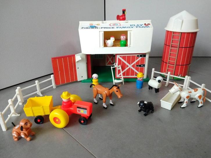 Fisher Price - Vintage - Little People boerderij speelset, Kinderen en Baby's, Speelgoed | Fisher-Price, Gebruikt, Speelset, Ophalen of Verzenden