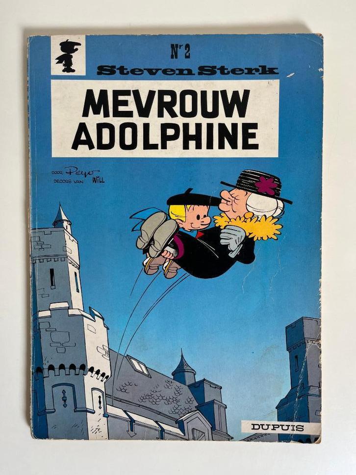 Steven Sterk 2 - Mevrouw Adolphine - 1e druk 1965, Boeken, Stripverhalen, Verzenden