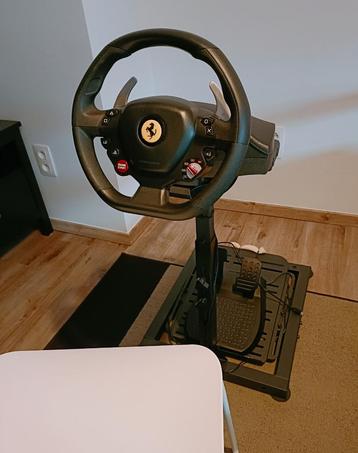 Stuur-/pedaalondersteuning + T80 stuurwiel, Games en Spelcomputers, Spelcomputers | Sony Consoles | Accessoires, Ophalen, Zo goed als nieuw