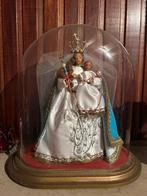 wassen beeldje van de Maagd Maria in glazen stolp, Antiek en Kunst, Ophalen