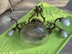 Mooie brocanten luster: geeft veel licht, Maison & Meubles, Lampes | Lustres, Enlèvement, Utilisé, Verre, Brocante