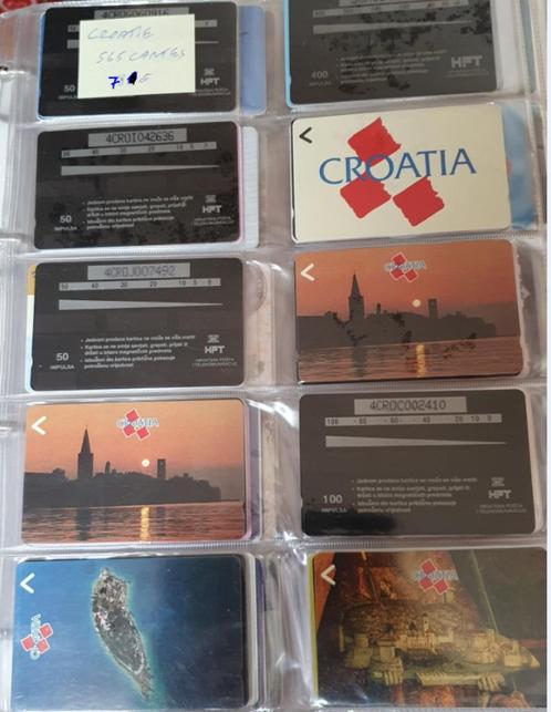 Kroatië +/- 565 telefoonkaarten, Verzamelen, Telefoonkaarten, Ophalen