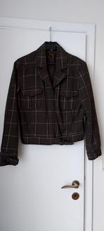 Blouson à carreaux, Maat 38/40 (M), Bruin, WE, Zo goed als nieuw