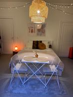 Bed IKEA 160/200, 160 cm, Gebruikt, Wit, Hout
