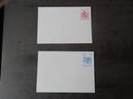 2 enveloppes préimprimées vierges timbres Belgica 82, Enlèvement