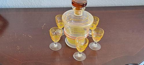 vintage karaf en glaasjes retro, Antiek en Kunst, Antiek | Glaswerk en Kristal, Ophalen