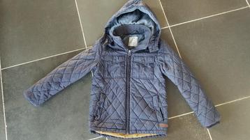 blauwe dons jas ZARA maat 140, Kinderen en Baby's, Gebruikt, Ophalen of Verzenden, Zara Boys, Jongen