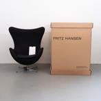 Egg Chair Zwart stof Fritz Hansen Nieuw in de doos, Maison & Meubles, Enlèvement ou Envoi, Tissus, Neuf