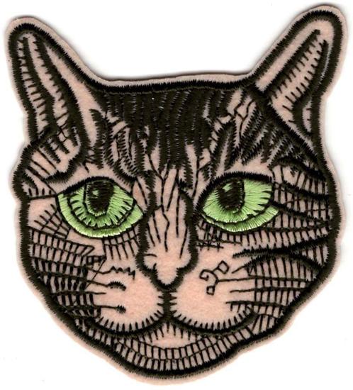 Poes Kat stoffen opstrijk patch embleem #3, Collections, Collections Autre, Neuf, Envoi