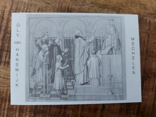 Gebedskaart uit 1989 O.L van Hanswijk Mechelen, Verzamelen, Postkaarten | België, Ongelopen, Antwerpen, 1980 tot heden, Ophalen of Verzenden