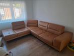 **Canapé d’angle italien full cuir cognac + mécanisme***, Huis en Inrichting, Zetels | Complete zithoeken, Ophalen, Gebruikt, Metaal