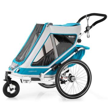 Remorque à vélo 1 place avec suspension, 40 à 60 kg, Comme neuf, Enlèvement, Remorque pour enfant