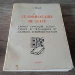 Le commentaire de texte, Ophalen of Verzenden, Gelezen