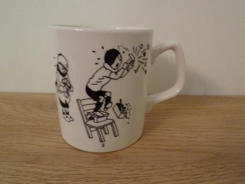 Beker nr. 2 Quick & Flupke - Hergé, Verzamelen, Stripfiguren, Zo goed als nieuw, Gebruiksvoorwerp, Kuifje, Ophalen of Verzenden