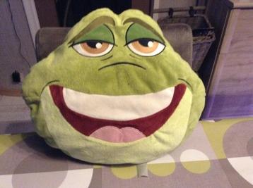 Prins en de kikker Naveen pluche kussen (30 cm) beschikbaar voor biedingen