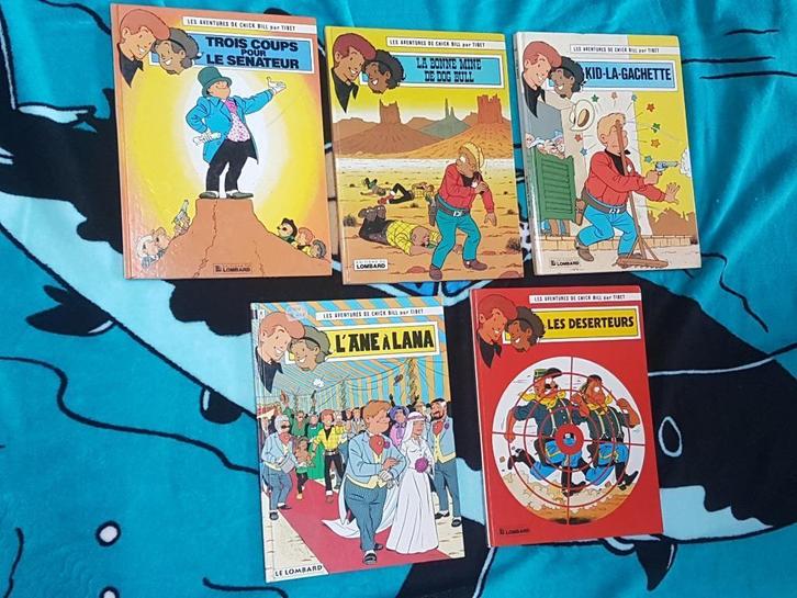 Tibet Chick Bill - 5 albums en FR, Boeken, Stripverhalen, Gelezen, Meerdere stripboeken, Ophalen of Verzenden