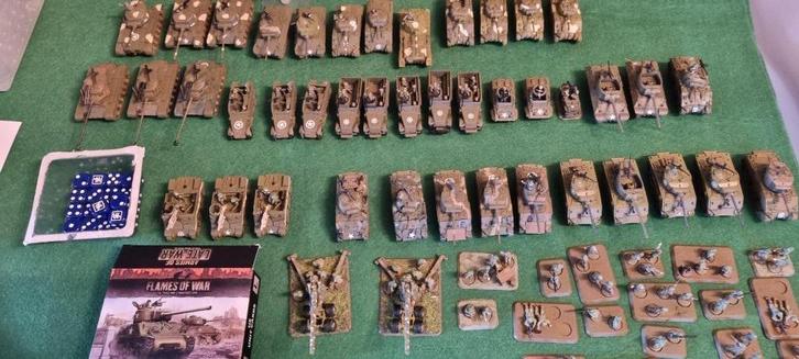 Flames of war Battlefront miniatuur Amerik./brits leger WO2, Hobby en Vrije tijd, Wargaming, Gebruikt, Overige soorten, Figuurtje(s)
