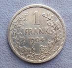 1904 1 frank Léopold 2 NL Port 1,5 euro par courrier, Timbres & Monnaies, Monnaies | Belgique, Argent, Envoi, Monnaie en vrac