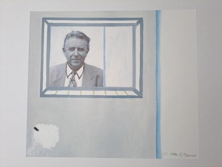 Roger Raveel gesigneerde zeefdruk 6070 cm (1996), Antiek en Kunst, Kunst | Litho's en Zeefdrukken, Ophalen of Verzenden