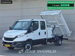 Iveco Daily 35C16 3.0L Kipper met Kist Dubbel Cabine Dubbell, Auto's, Bestelwagens en Lichte vracht, Stof, Gebruikt, Euro 6, Iveco
