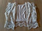 Top à dentelle et tirette blanc - 15 ans, Ophalen, Autre, Wit, Zo goed als nieuw