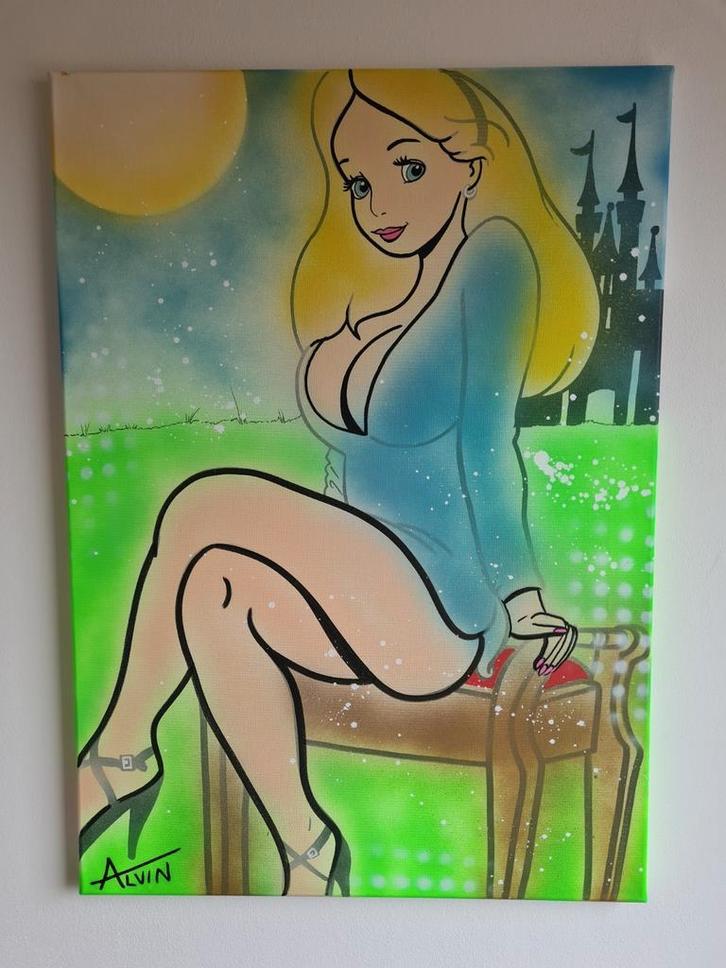 Popart, kunst, wanddecoratie, Alvin Silvrants, Antiek en Kunst, Kunst | Schilderijen | Modern, Ophalen of Verzenden