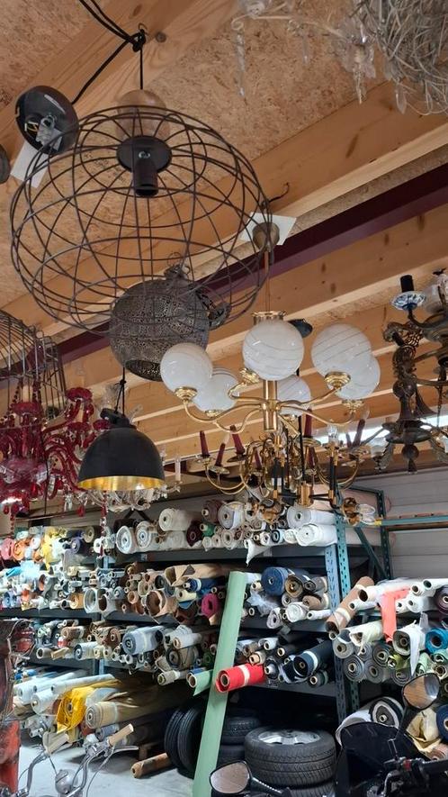 HANDELAREN OPGELET! grote partij horeca kroonluchter lampen!, Antiek en Kunst, Antiek | Verlichting, Ophalen of Verzenden