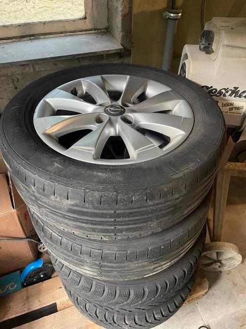 Opel velgen met banden 16 inch, Auto-onderdelen, Banden en Velgen, Band(en), 16 inch, Gebruikt, Ophalen