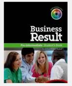 Business Result, pre-intermediate Student's Book + DVD CD, Ophalen of Verzenden