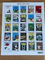 Tintin - Feuille complète de timbres - 2007, Livres, Une BD, Envoi, Neuf, Hergé