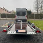 Hydraulisch zakbare motortrailer STEMA WOM met XL vloer, Ophalen, Gebruikt