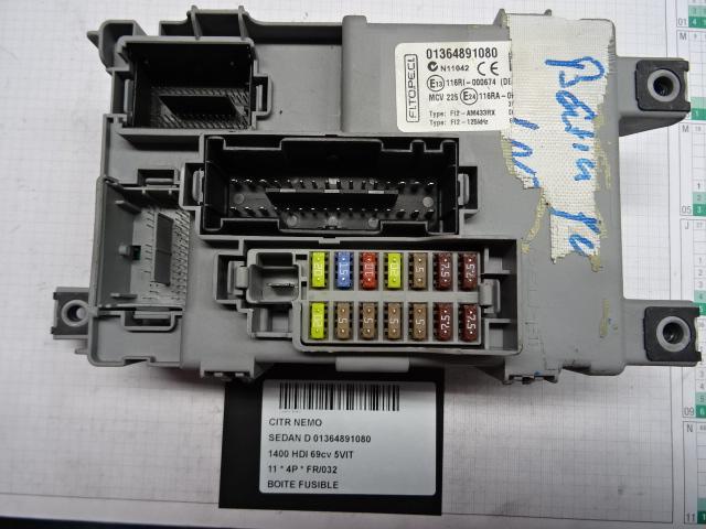 ZEKERINGKAST Citroën Nemo (AA) (01-2008/-) (01364891080), Auto-onderdelen, Elektronica en Kabels, Citroën, Gebruikt