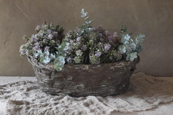 Oude Chinese mand in rietsteen, Huis en Inrichting, Woonaccessoires | Schalen en Manden, Gebruikt, Mand, Ovaal, Ophalen of Verzenden