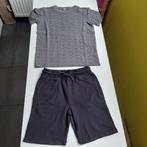 Zwart-grijs zomersetje jongen mt 146/152, Ophalen of Verzenden, Gebruikt, Jongen, Setje