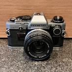 Olympus OM10 analoge camera + lenzen + set + koffer, Audio, Tv en Foto, Ophalen, Gebruikt, Spiegelreflex, Olympus