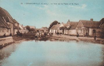 FRANKRIJK - Germainville - Vue sur la Place et la Mare beschikbaar voor biedingen