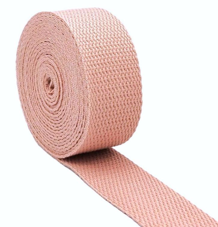roze beige schoudertashandvat met riem 32 mm, Hobby en Vrije tijd, Naaien en Fournituren, Nieuw, Verzenden