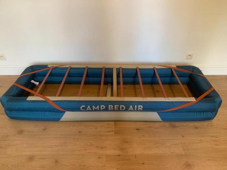Opblaasbaar veldbed Camp Air 70 cm 1 persoon Decathlon, Caravans en Kamperen, Luchtbedden, Zo goed als nieuw, 1-persoons, Ophalen