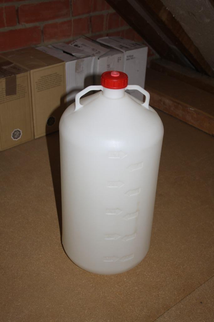 Dame Jeanne plastiek 25L, Hobby en Vrije tijd, Overige Hobby en Vrije tijd, Gebruikt, Ophalen