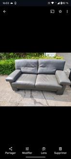 Lederen lounge, Huis en Inrichting, Ophalen, Zo goed als nieuw, Leer