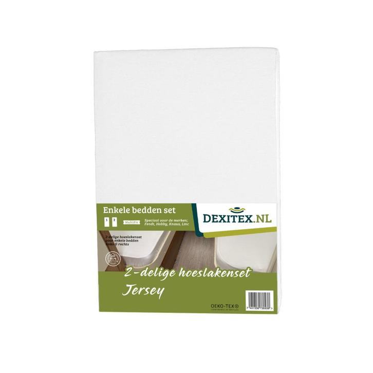Enkele bedden indeling 2 delig, jersey hoeslakenset, Caravans en Kamperen, Caravanaccessoires