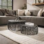 2 salontafels Maze, Huis en Inrichting, Tafels | Salontafels, Ophalen, Rond, 50 tot 100 cm, Zo goed als nieuw