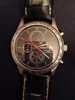 Ascot chronograaf voor heren, Handtassen en Accessoires, Horloges | Heren, Overige merken, Leer, Staal, Verzenden