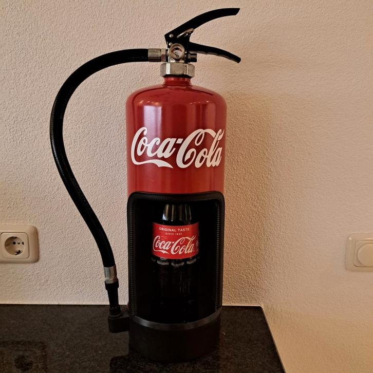 Coca cola brandblusser - decoratie Mancave, Huis en Inrichting, Brandblussers en Brandkasten, Zo goed als nieuw, Brandblusser